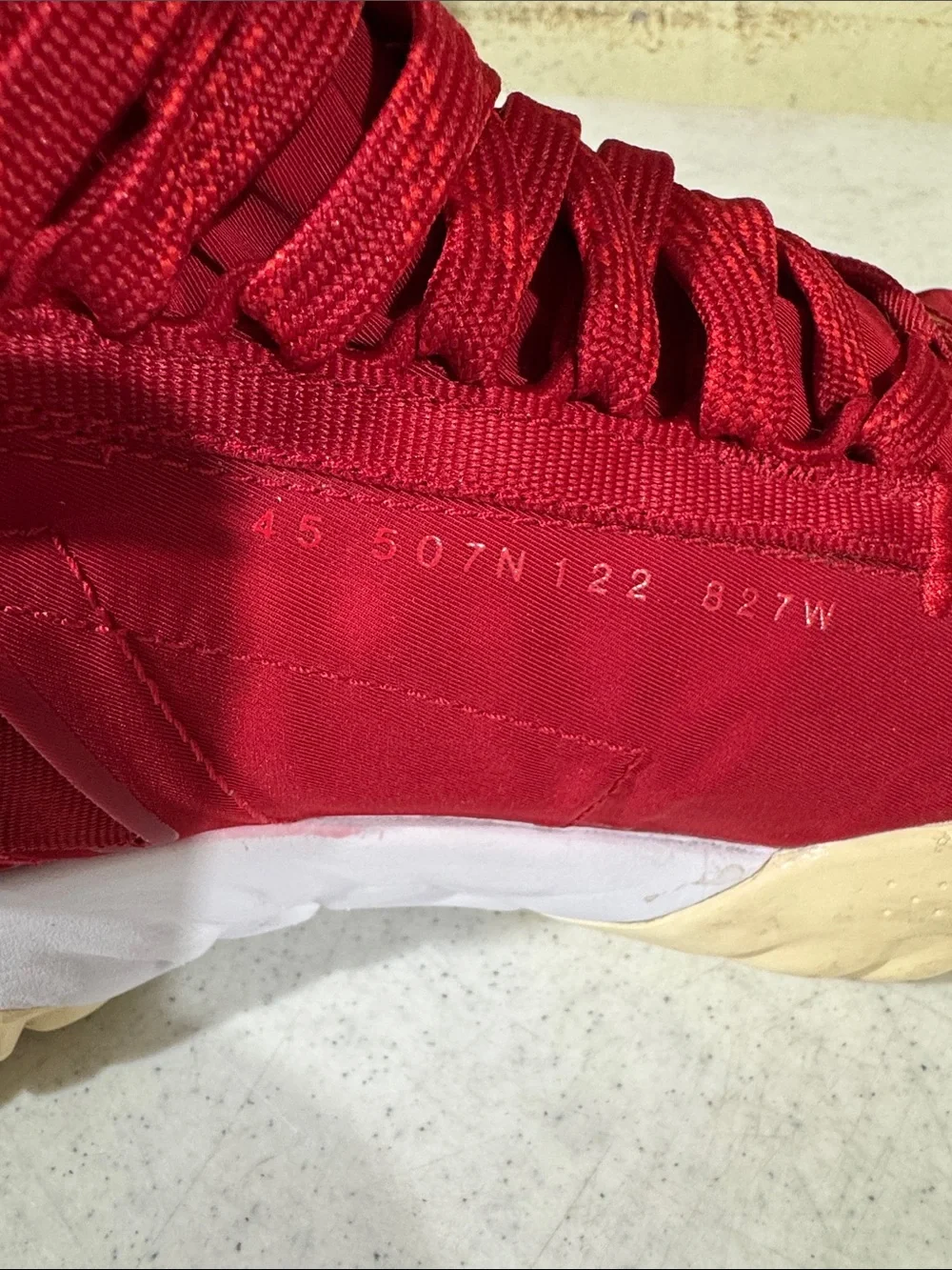 Jordan Jumpman React Men's Deep Red High-Top Sneakers with Cream Soles